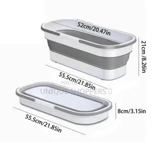 12litre Silicone Collapsible Mop Bucket 55x22x18cm
