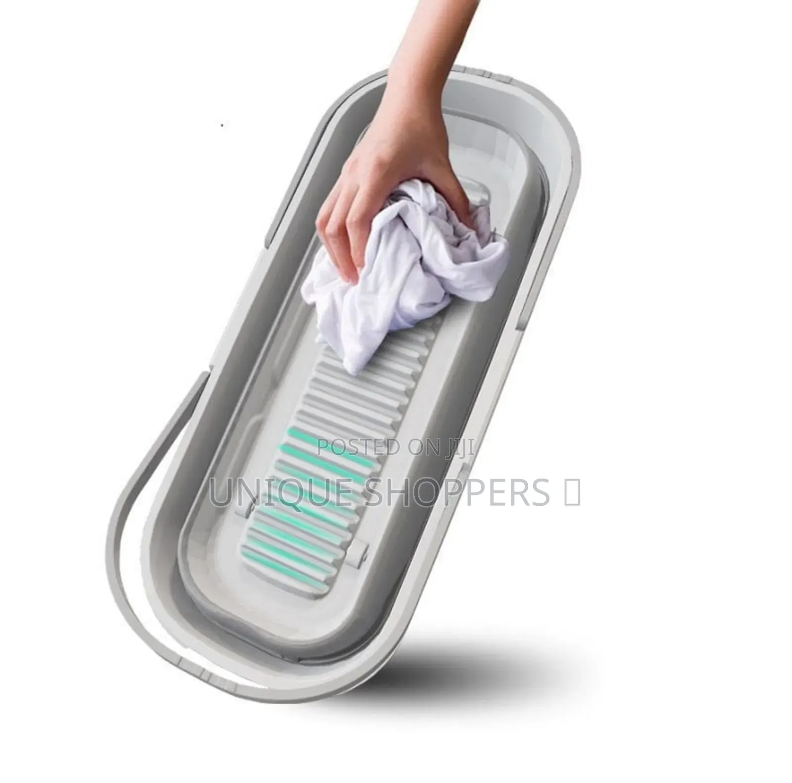 12litre Silicone Collapsible Mop Bucket 55x22x18cm