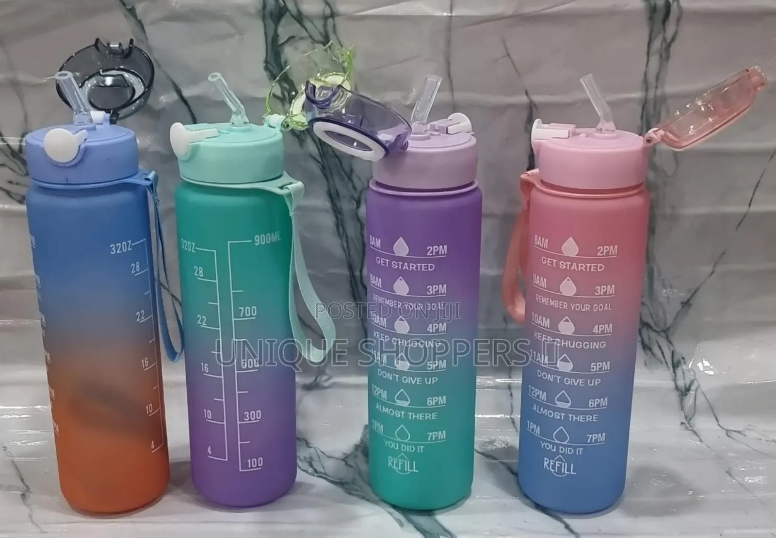 *Bpa Free 1l Motivation Water Bottle