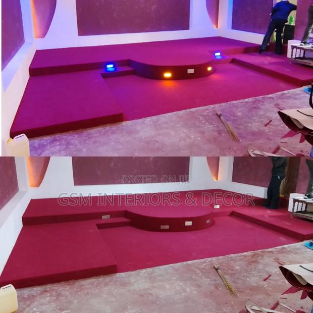 Wall to Wall Carpets Pre and Post Fixing on Altar - main view