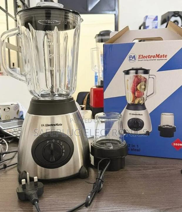 Electromate 2 in 1 Blender 1.5l Glass Jar – Power Versatility in One