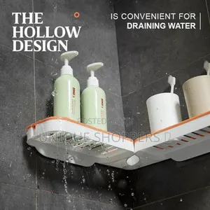 Rotating Any Angle Punch Free Corner Shelf Bathroom Organizer