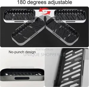 Rotating Any Angle Punch Free Corner Shelf Bathroom Organizer