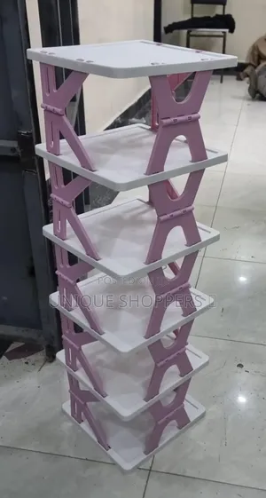 High 6 Layer Foldable Retracting Shoe Rack