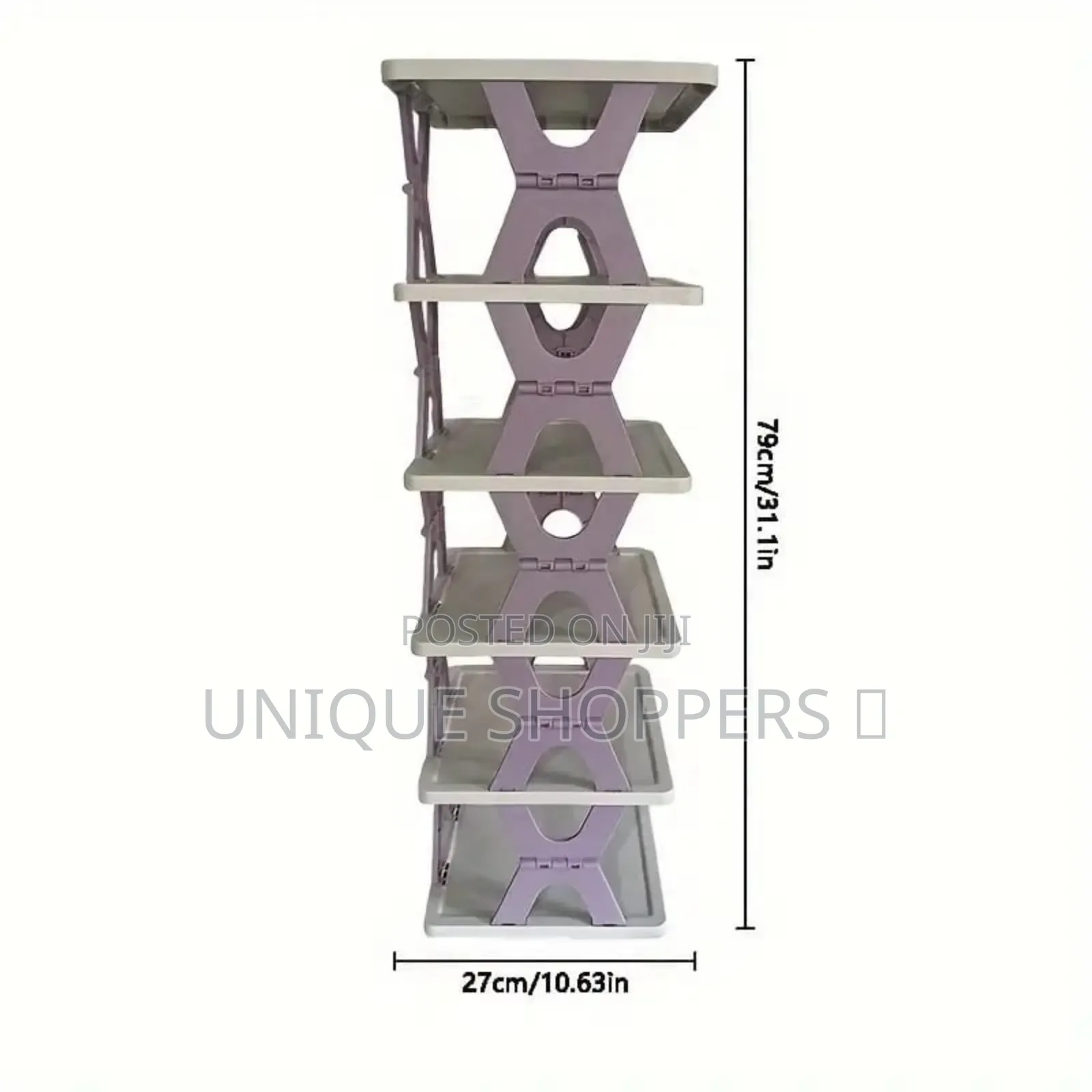 High 6 Layer Foldable Retracting Shoe Rack