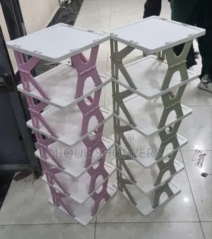 High 6 Layer Foldable Retracting Shoe Rack