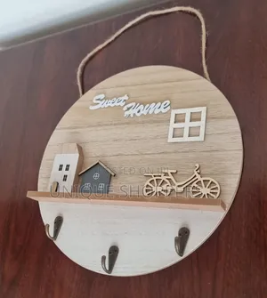 30cm Round Wooden Sweet Home Wall Hanging Decor Piece
