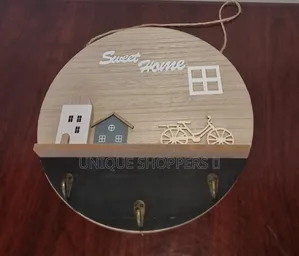 30cm Round Wooden Sweet Home Wall Hanging Decor Piece