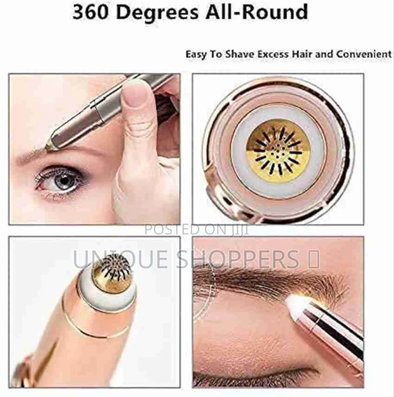 Rechargeable Flawless Duo Shaver 2in1 Eye Brows Body Facial Hair