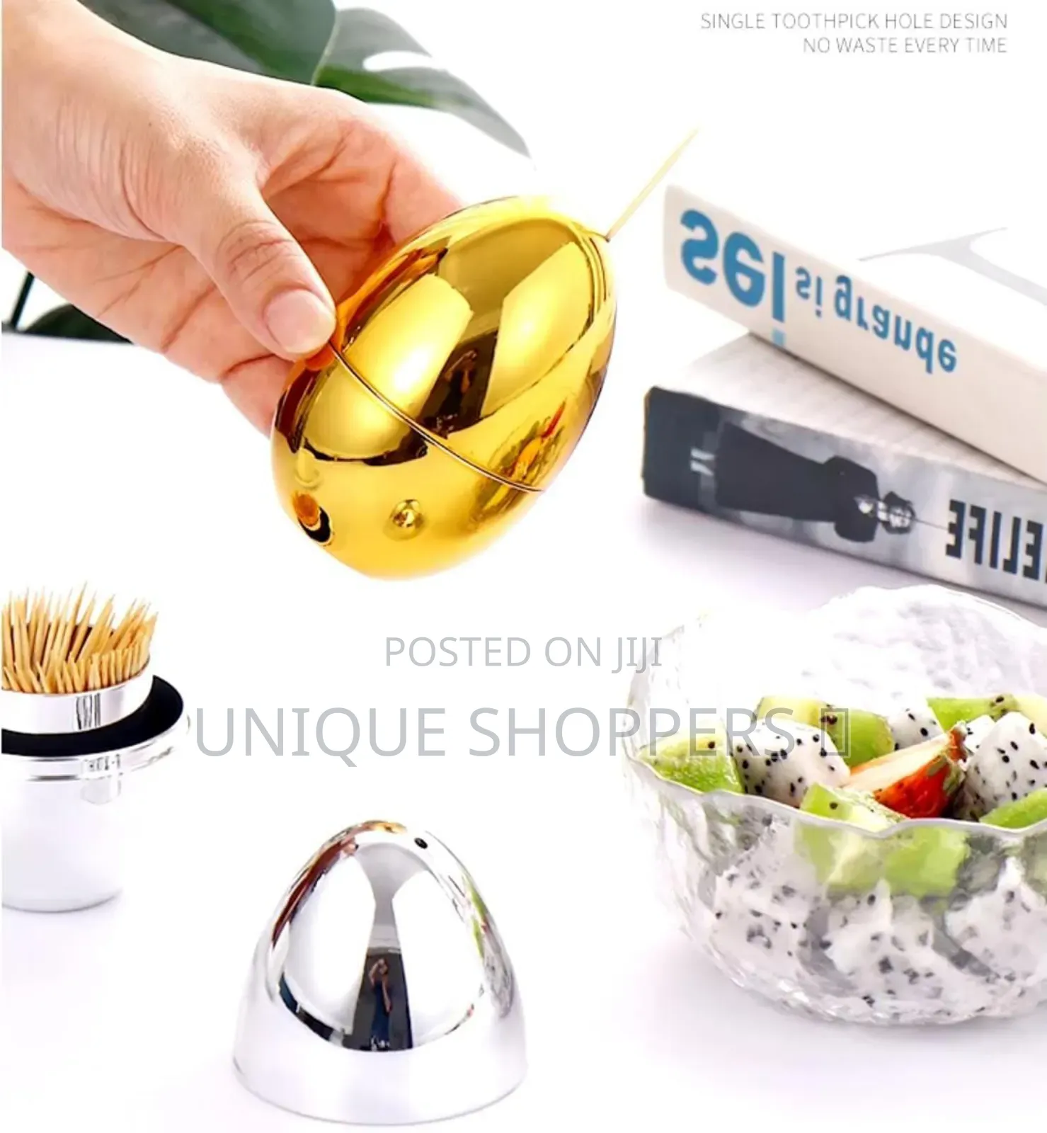 *European Style Egg Shaped Toothpick Holder