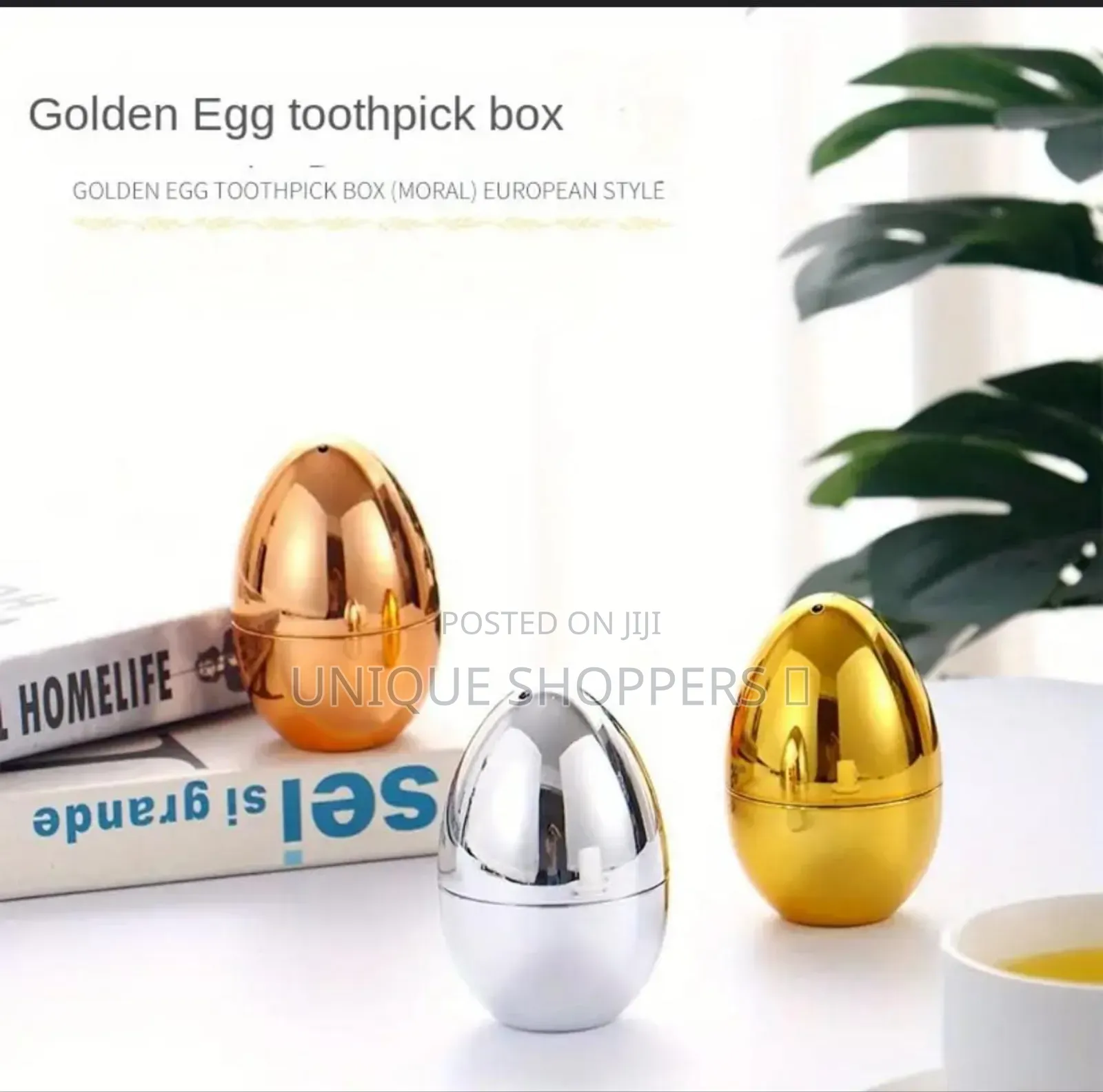 *European Style Egg Shaped Toothpick Holder