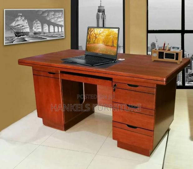 Mahogany Red Brown Executive Office Desk