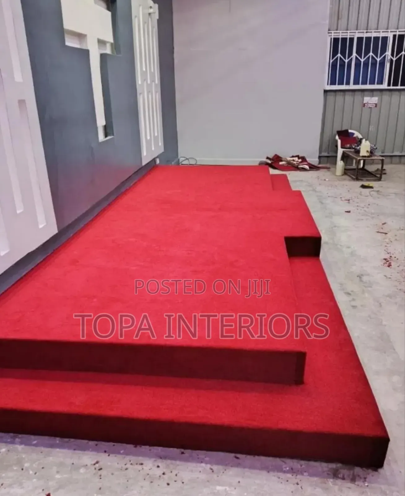 Red Carpets for Altar Decoration Supply and Installation