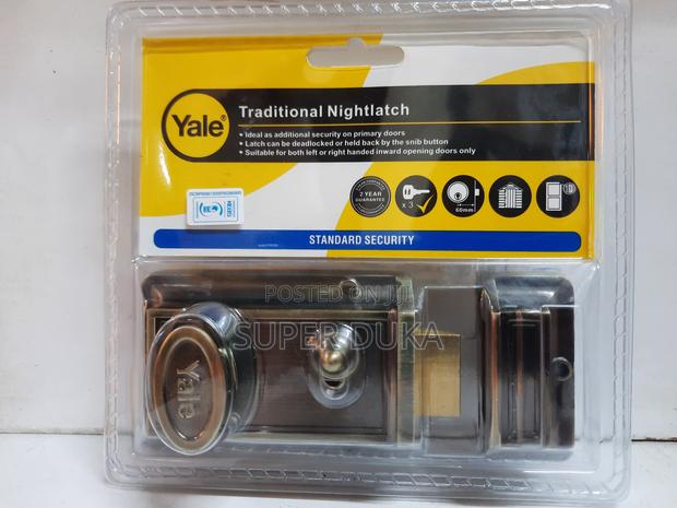Latch.Deadlock.Snib Button.Genuine Yale Traditional Nightlatch.