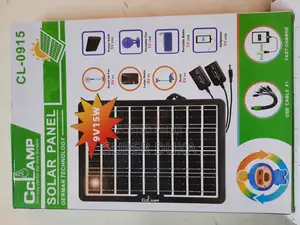 Cclamp Cl-0915 Portable Solar Panel.15w, 9v/ 5v Phone Tablet Charger