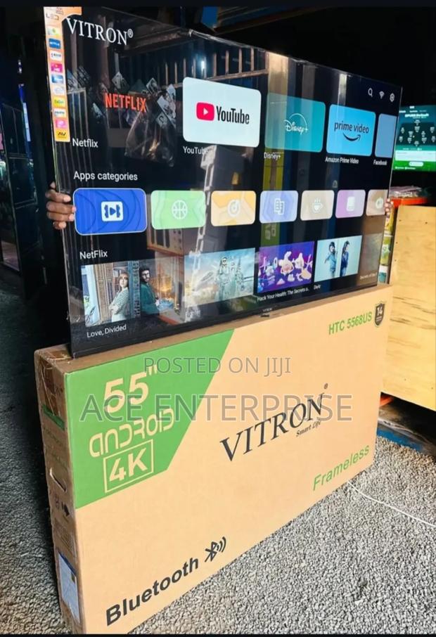 Vitron 55 Android Smart Tv - Frameless Design/ Bt Connection - main view