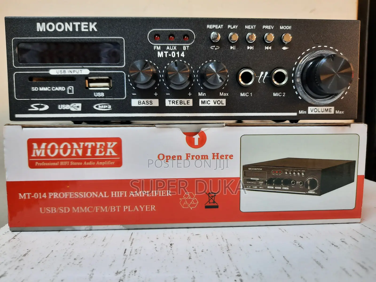 Amplifier.Moontek Mt-014.Bluetooth.Fm.Usb.Microphone.Aux.Mem