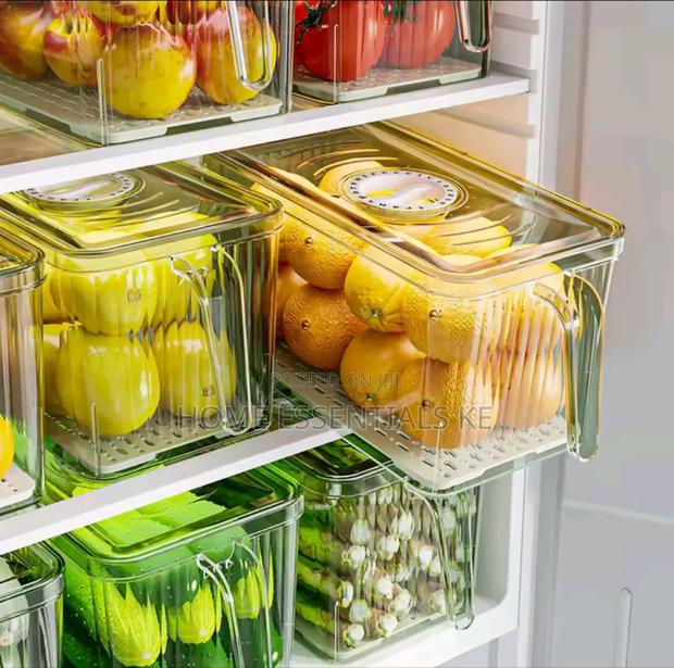5l Elegant Acrylic Fridge Container