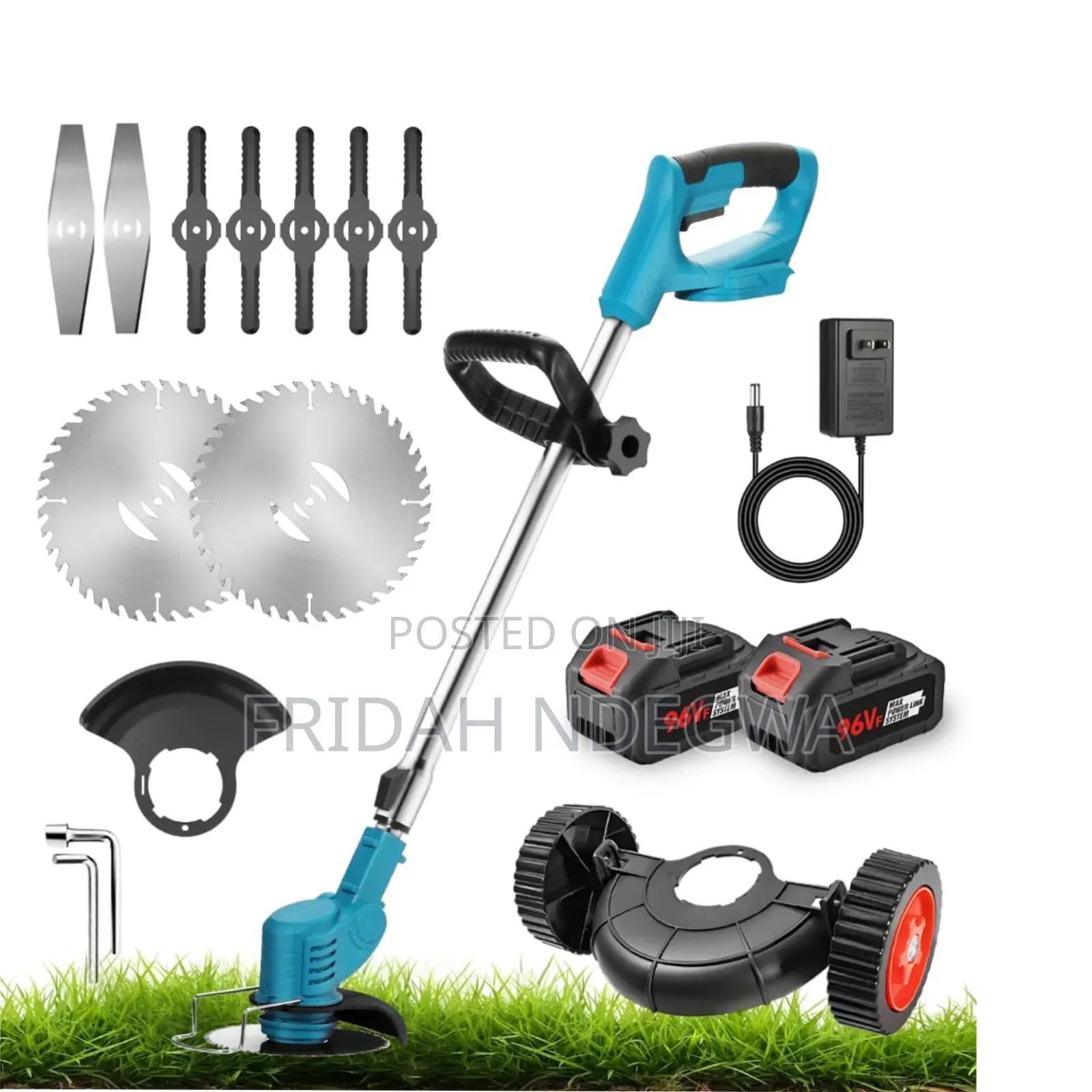 96v Cordless Lawn Mowers With Wheels