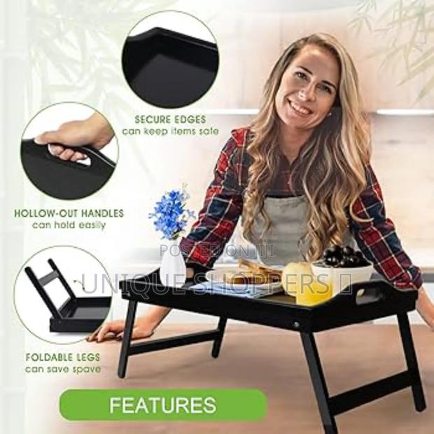 Breakfast in Bed Foldable Bamboo Tray - thumbnail 7