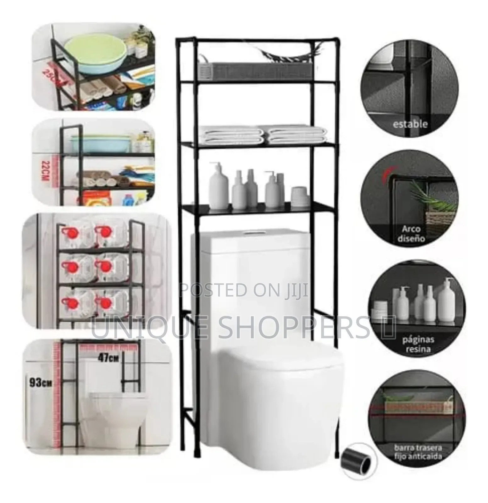 Metallic Frame 3 Layer PVC Canvas Wsb3002 Washing Machine Rack
