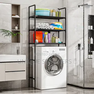 Metallic Frame 3 Layer PVC Canvas Wsb3002 Washing Machine Rack