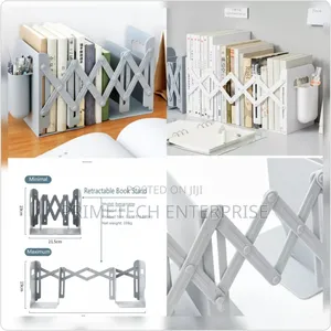 Retractable Bookends for Shelves