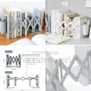 Retractable Bookends for Shelves