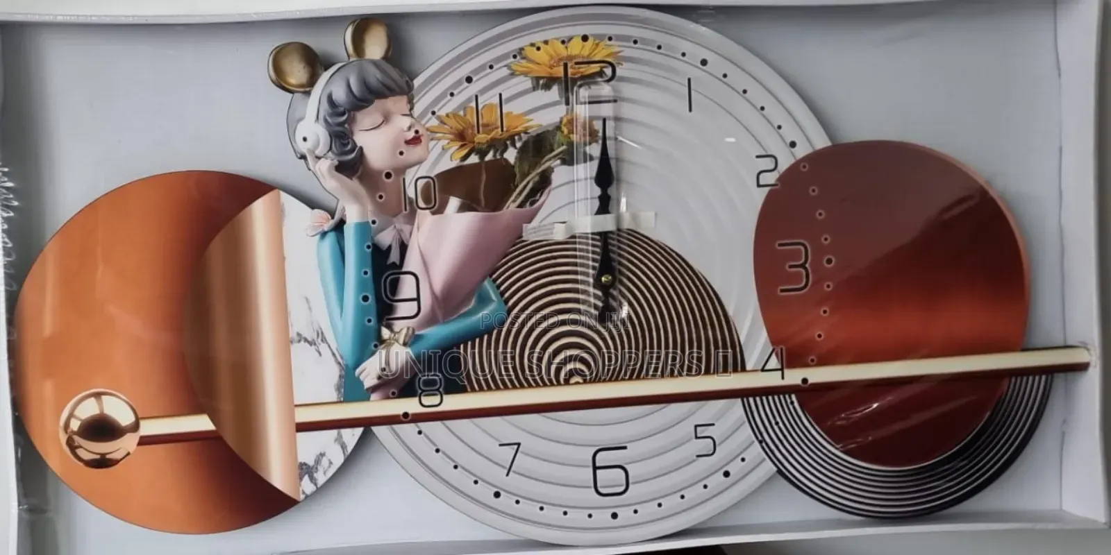 80x40cm Decor Wall Clock