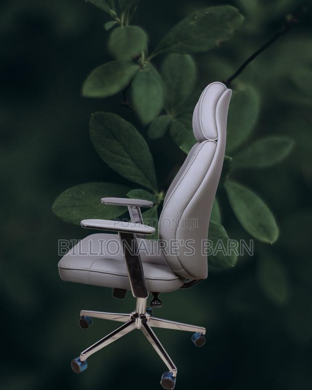 Grey Executive Leather Office Chair (Imported) — Restocked! - thumbnail 3