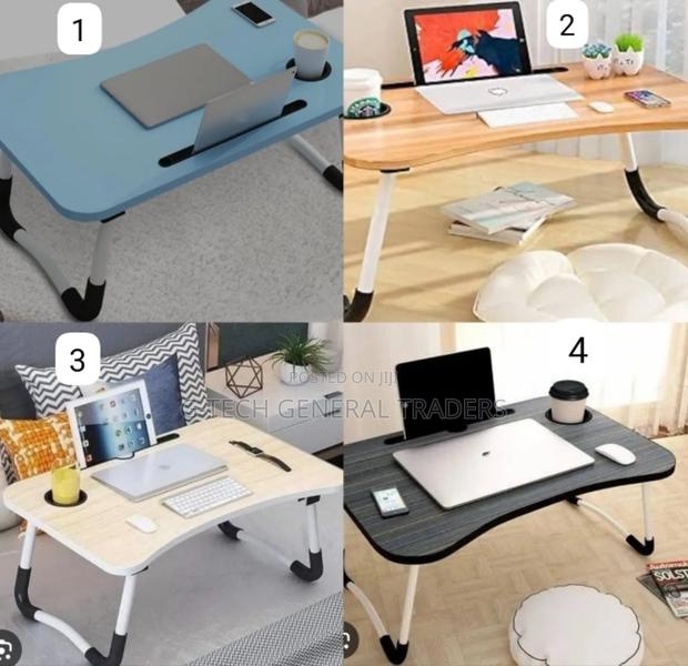 *Multi-purpose Foldable Laptop Desk Study Table With Tablet Slot - main view