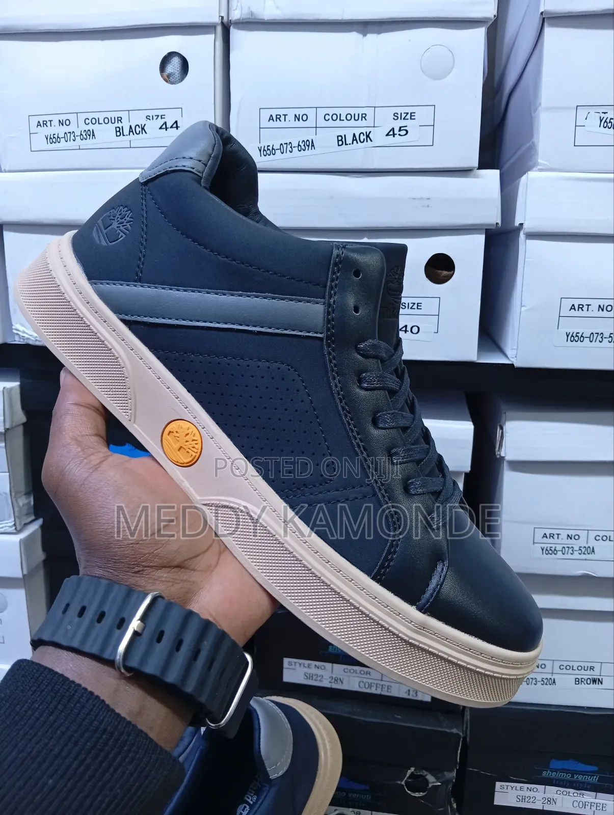 Brown/Blue Mens Shoes