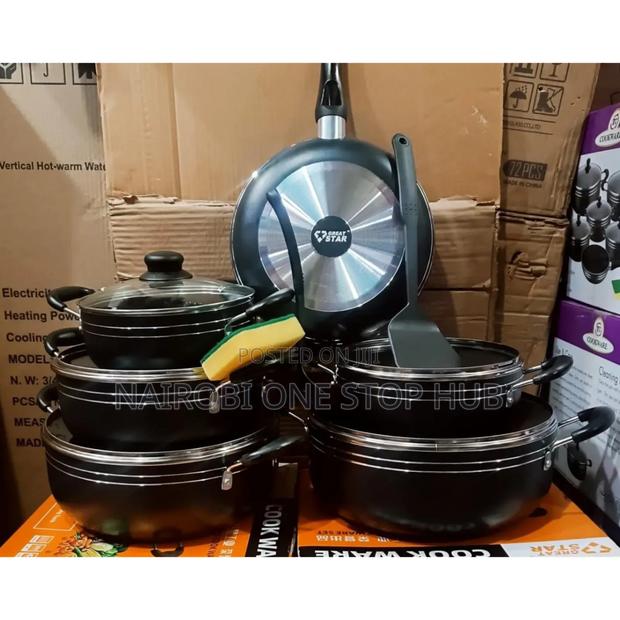 *Great Star 14pc Black Cookware Set*
20/22/24/28/30cm Pots