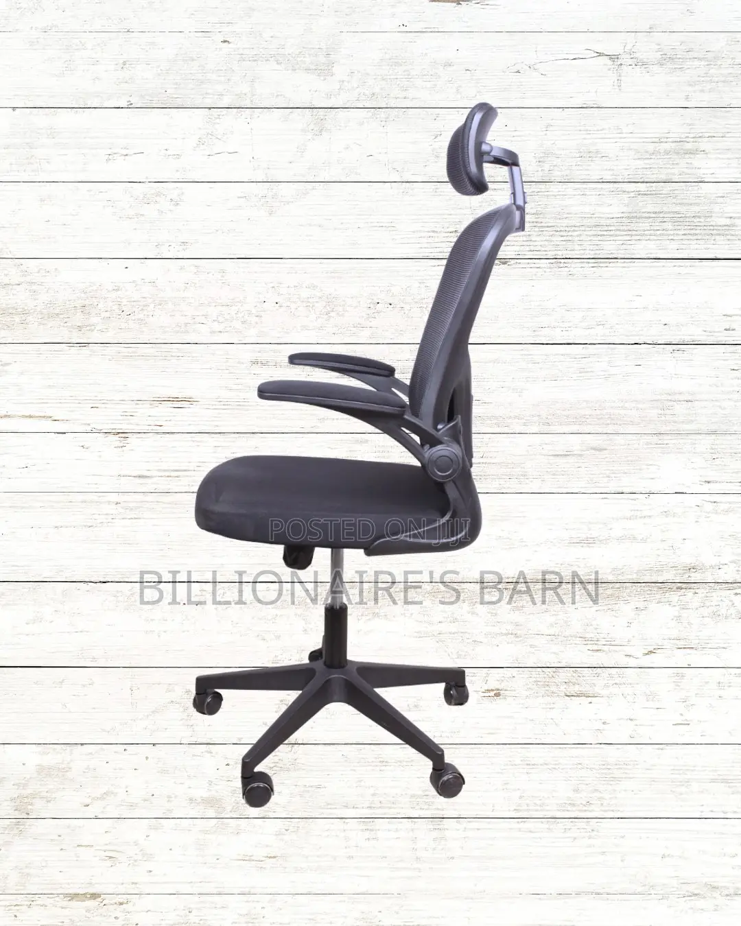 Grey Ergonomic Office Chair | Executive Swivel Base