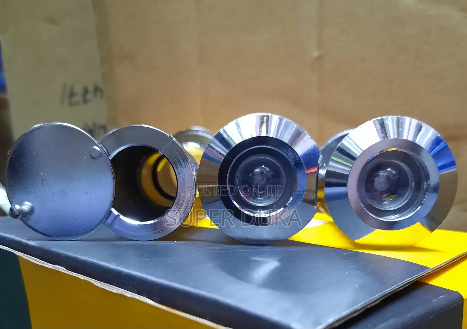 Silver 24 Mm Adjustable Door Viewer.Peep/ Peek/ Spy Hole.