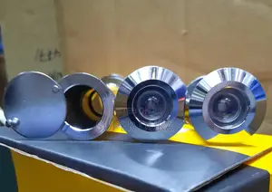 Silver 24 Mm Adjustable Door Viewer.Peep/ Peek/ Spy Hole.