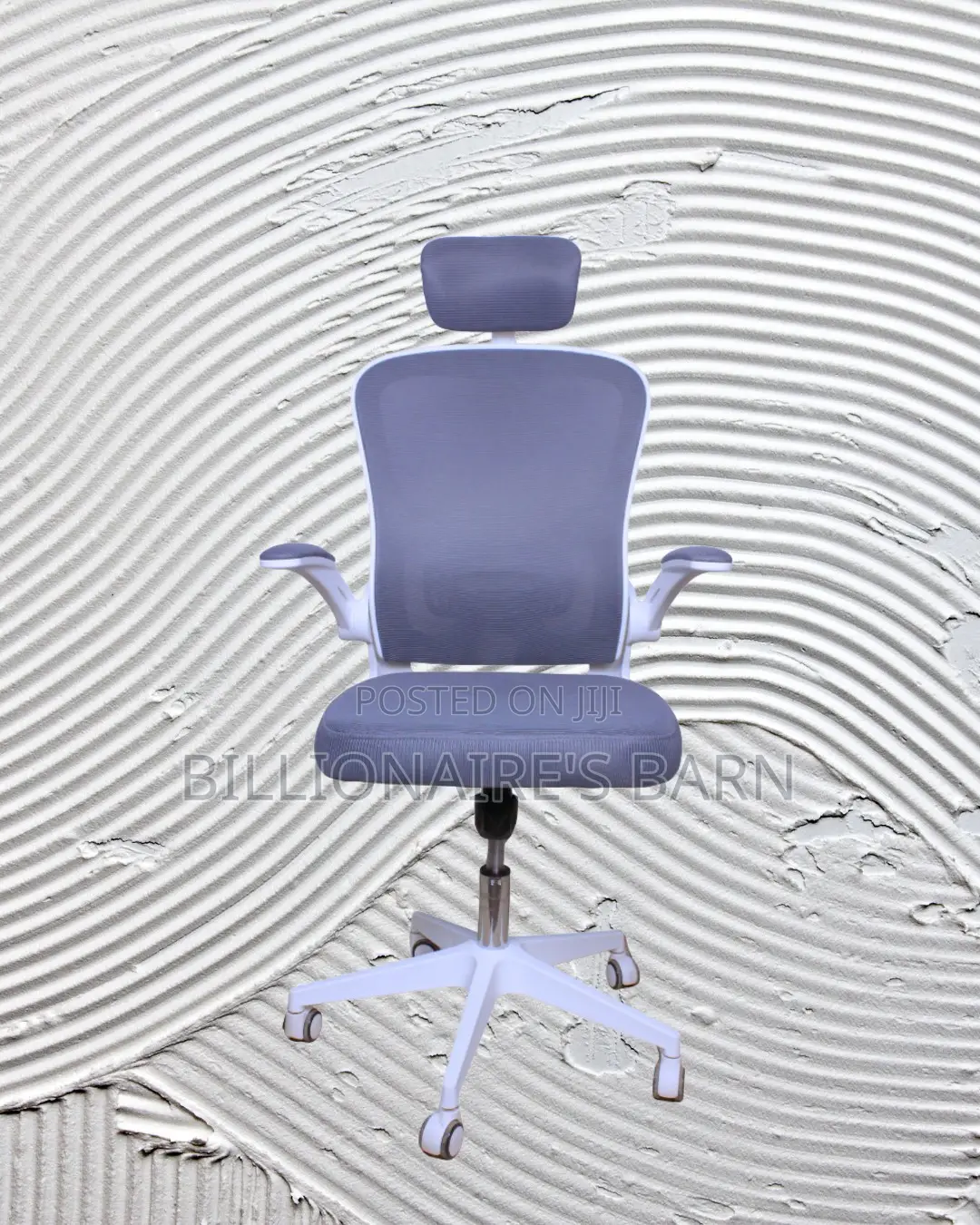 White Ergonomic Office Chair | Executive Steel Frame