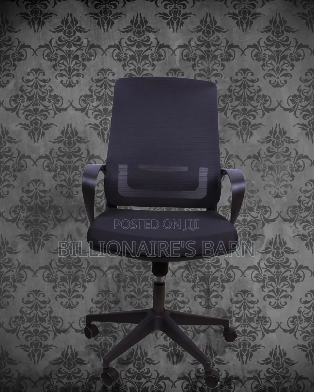 Plush Black Ergonomic Mesh Office Chair — All-Day Comfort