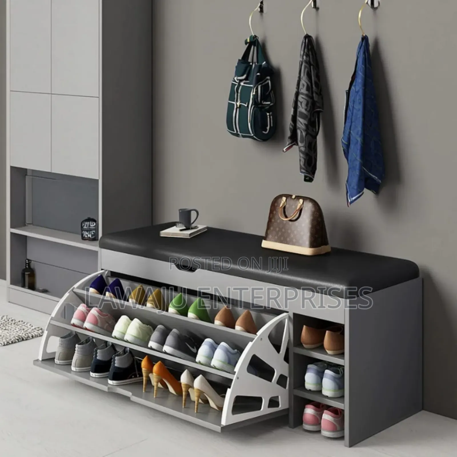 Bucket Flip Shoe Rack