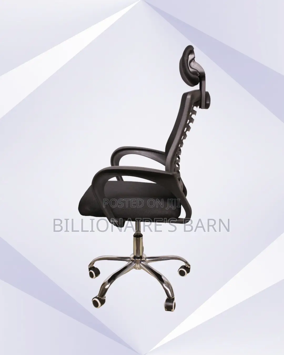 Space-Saving Secretarial Mesh Chair | Tilt Lock Mechanism