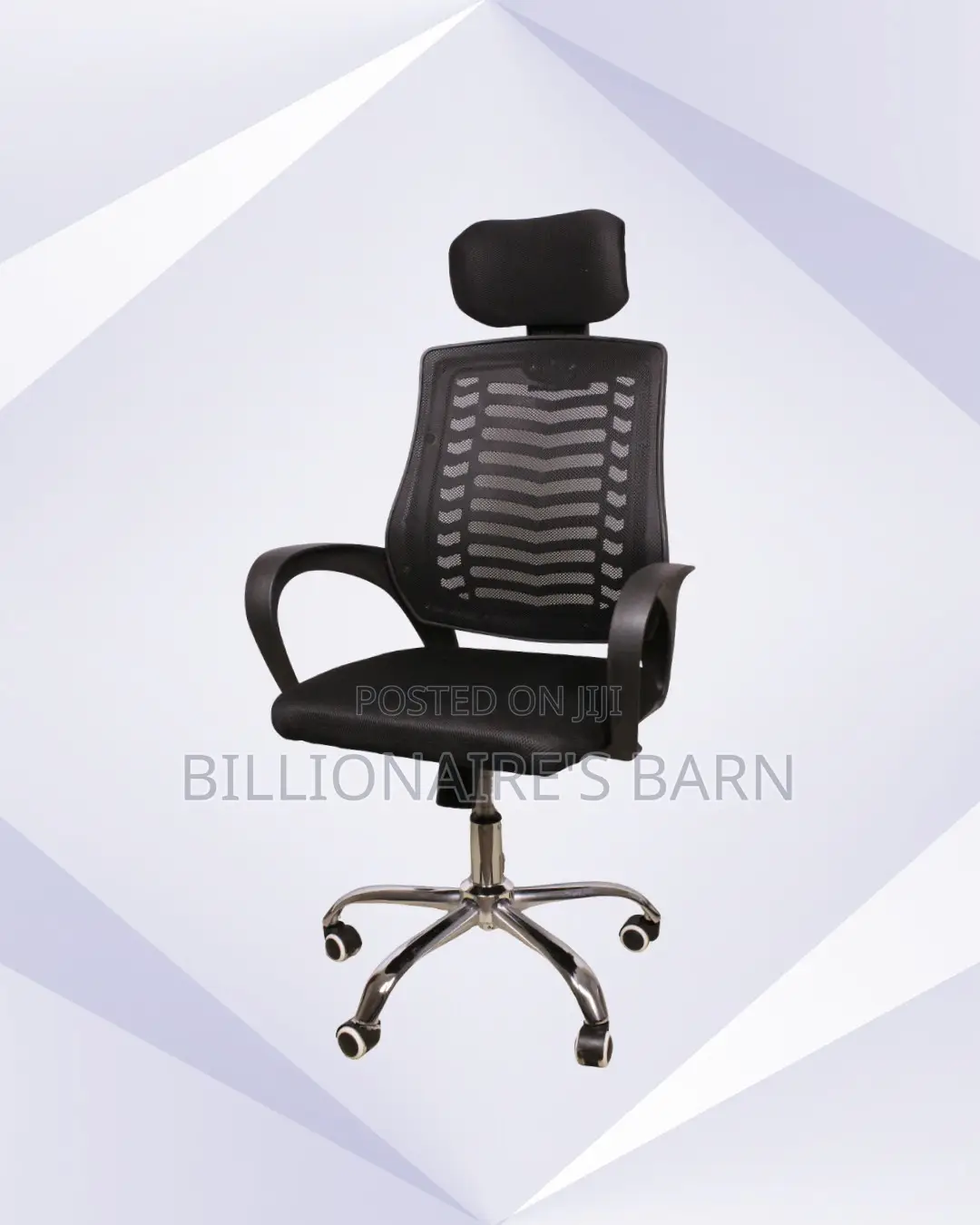 Space-Saving Secretarial Mesh Chair | Tilt Lock Mechanism