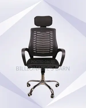 Space-Saving Secretarial Mesh Chair | Tilt Lock Mechanism
