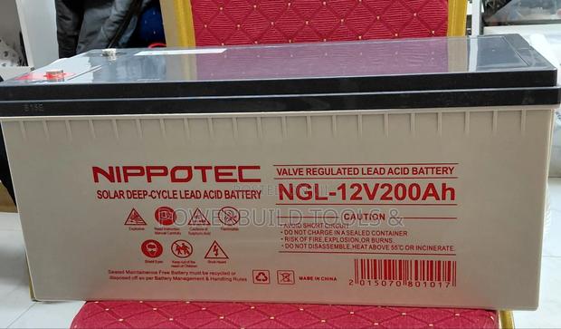 Nippotec 200ah 12v Deep Cycle Gel Battery - thumbnail 2