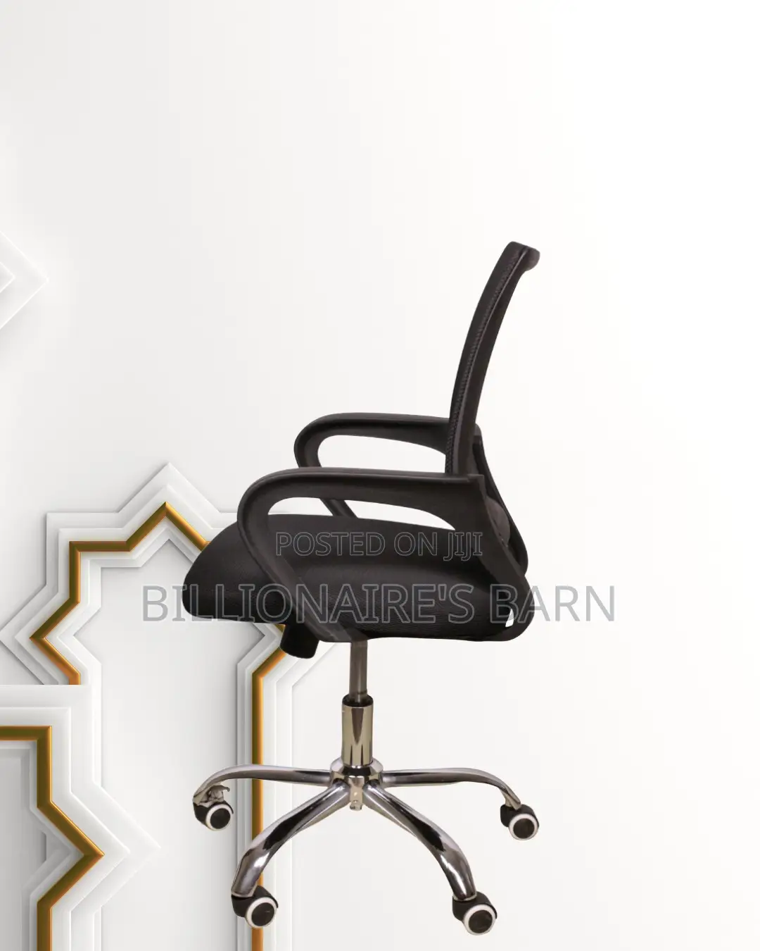 Secretarial Mesh Office Chair | Modern Headrest Support