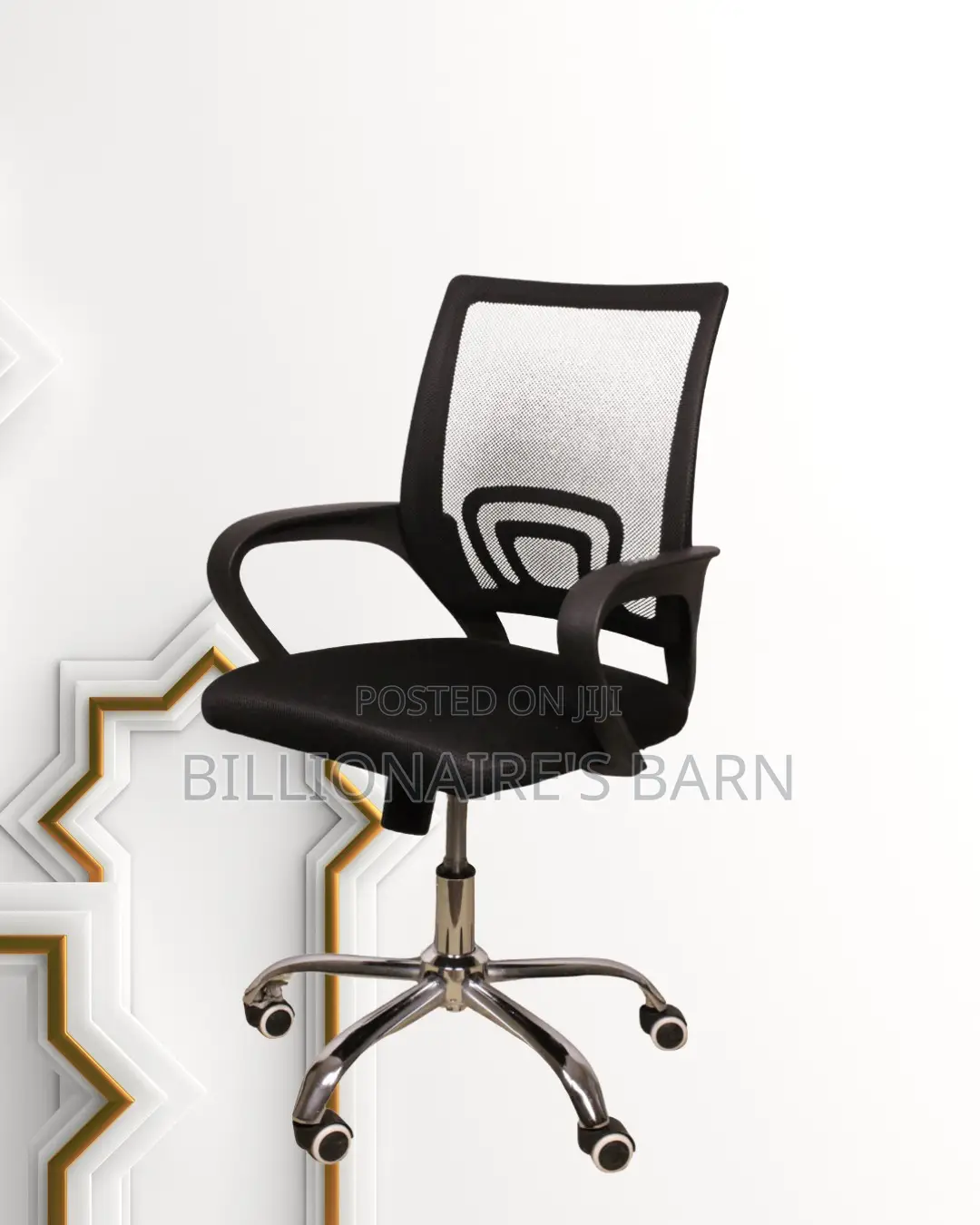 Secretarial Mesh Office Chair | Modern Headrest Support