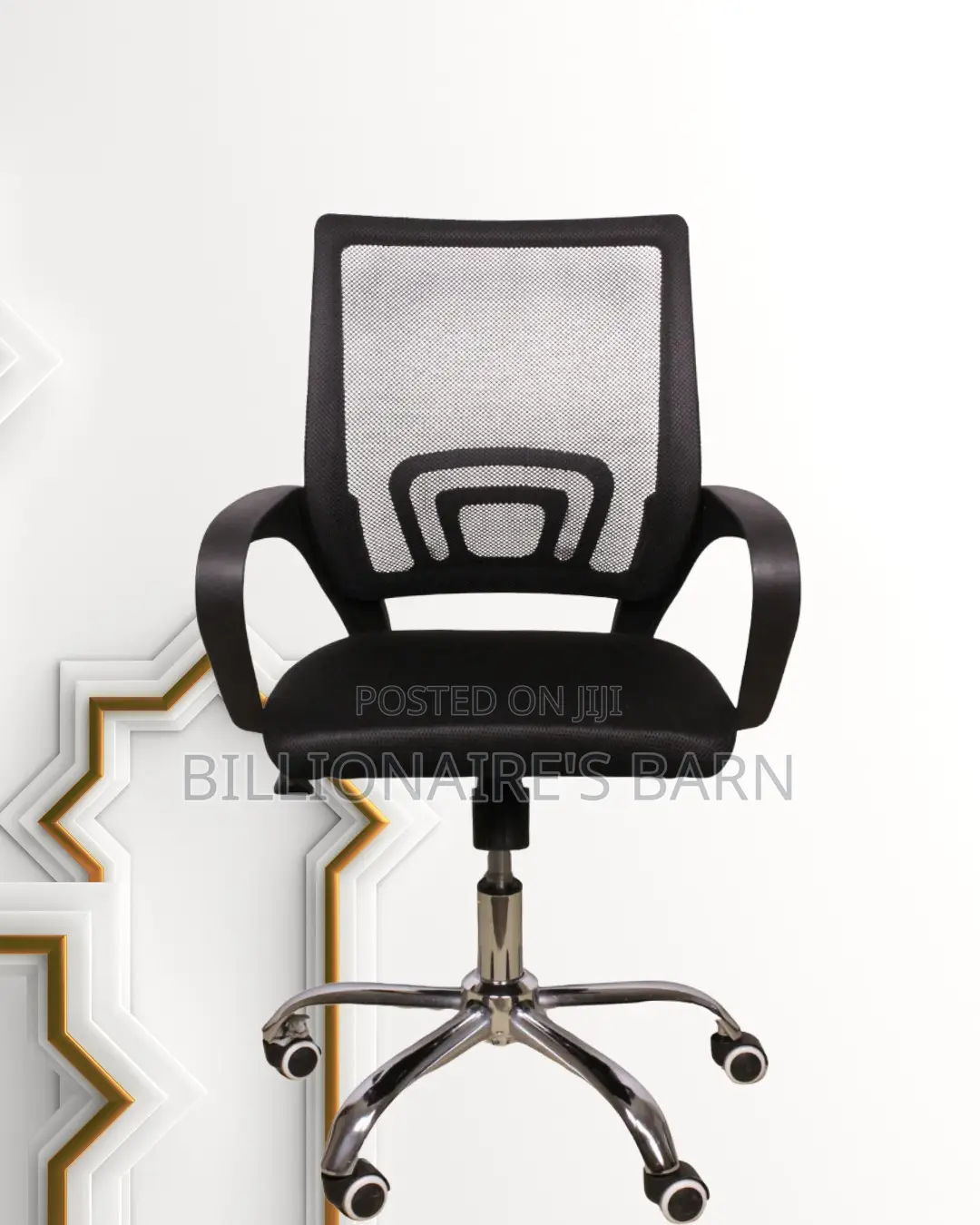 Secretarial Mesh Office Chair | Modern Headrest Support