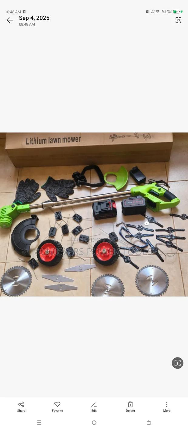 Cordless Lawn Mower - main view