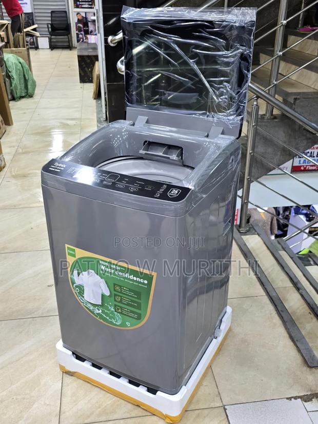 Syinix 8kg Full Automatic Washing Machine Wash Spin Top Load