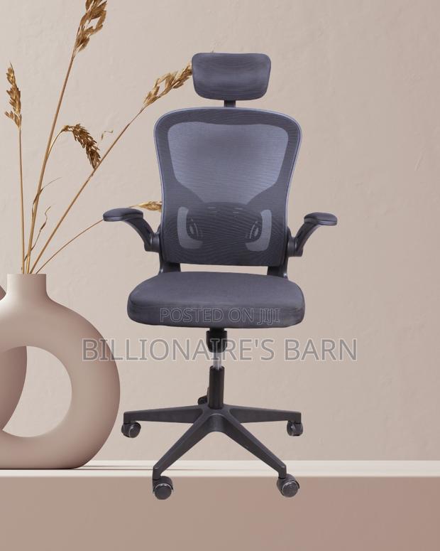 Grey Ergonomic Office Chair (Ergonomic) — Restocked! - thumbnail 2
