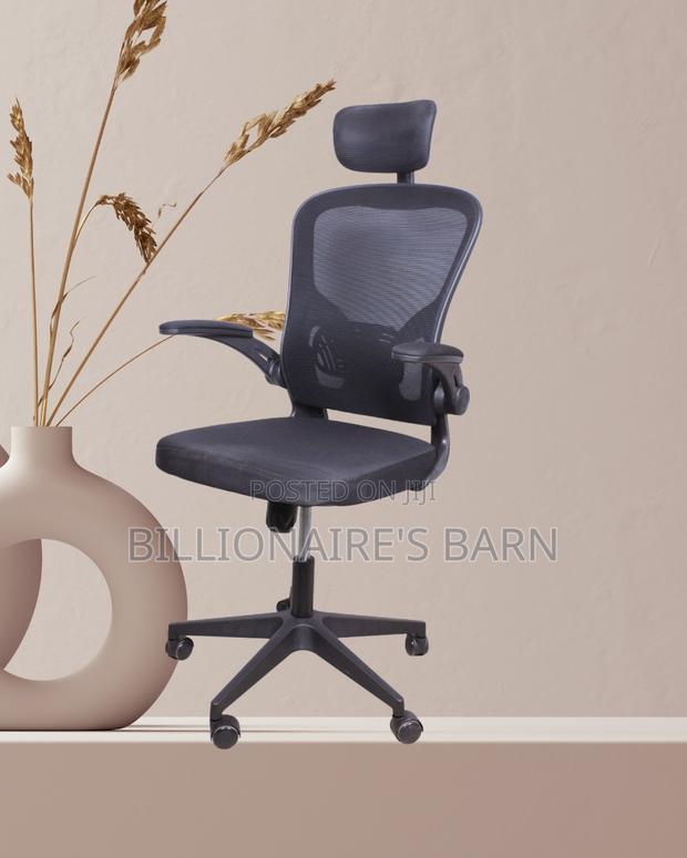 Grey Ergonomic Office Chair (Ergonomic) — Restocked! - thumbnail 3